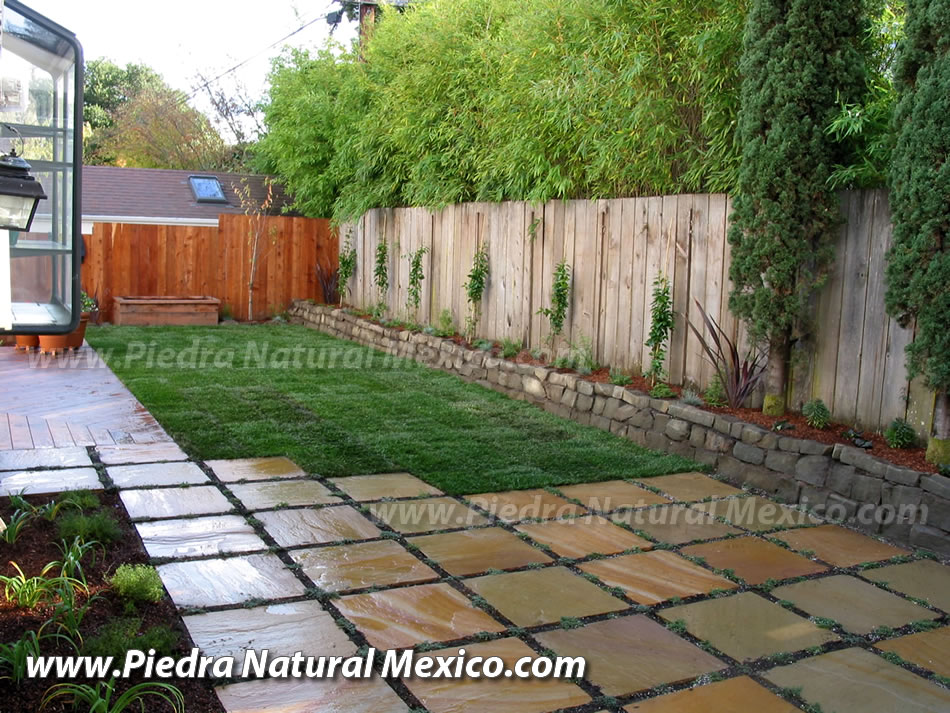 Piso con Loseta de Piedra Laja Natural