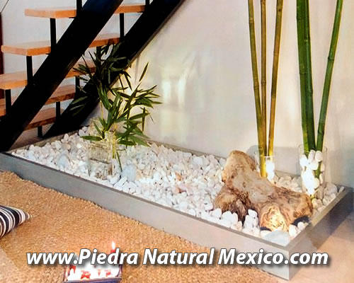 Laja Pizarra Negra Piedra Decorativa - Marmol Blanco